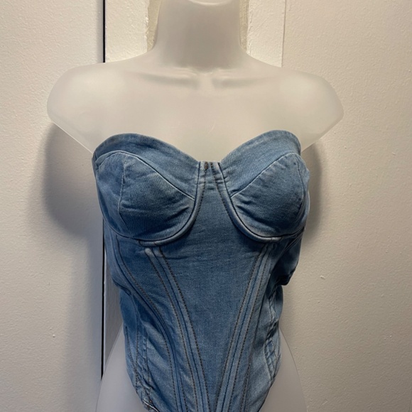 DENIM CORSET - Picture 3 of 3
